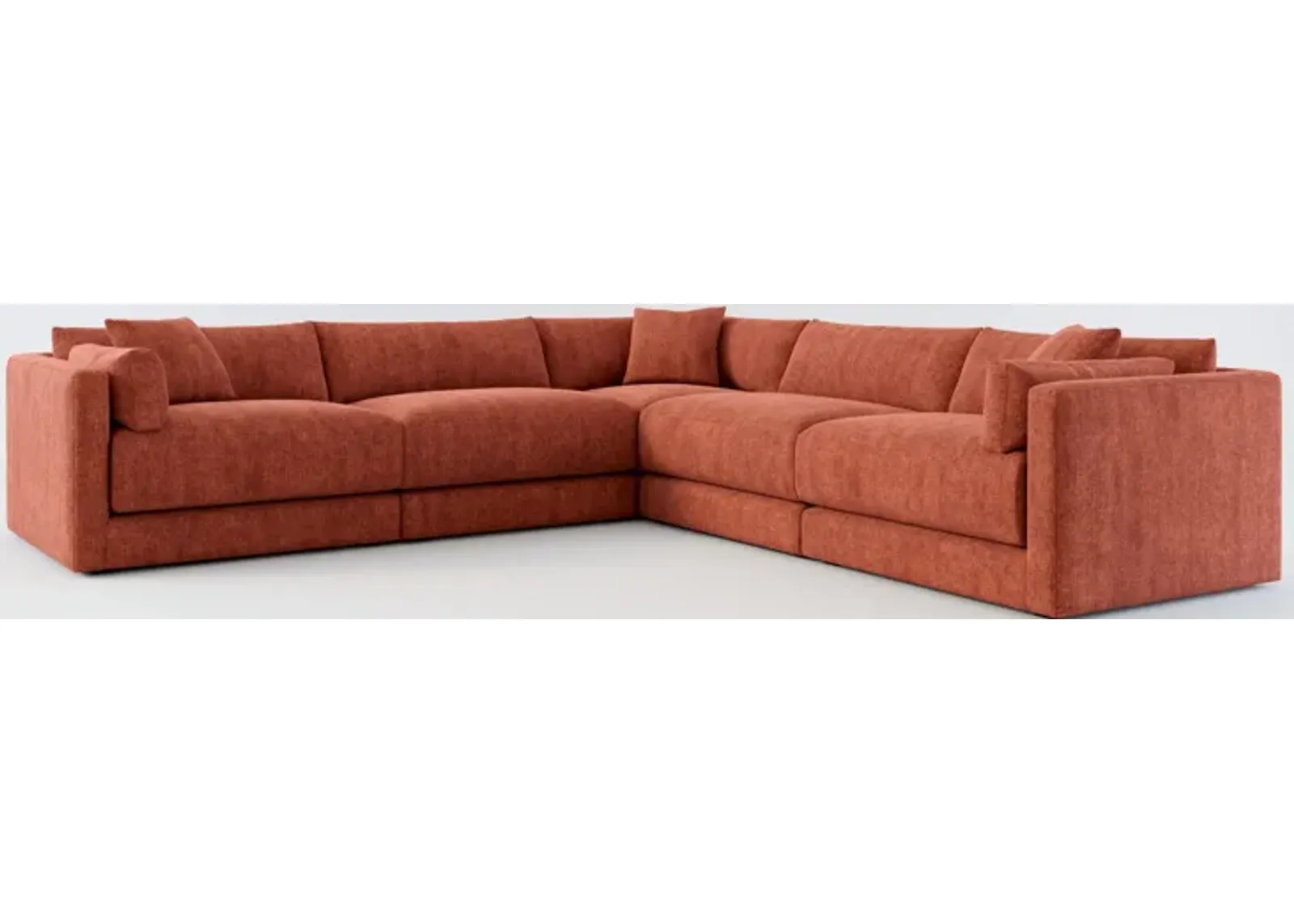 Malibu 5-Piece Sectional - Contessa Paprika