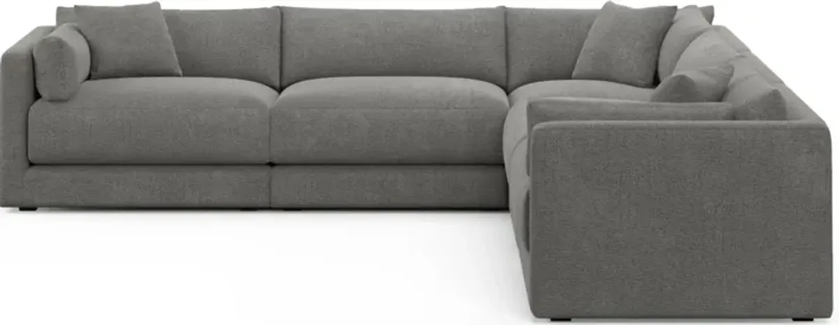 Malibu 5-Piece Sectional - Living Large Charcoal