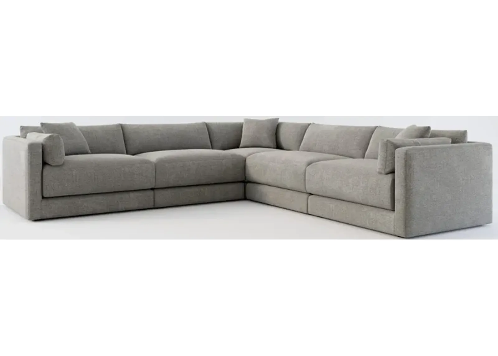 Malibu 5-Piece Sectional - Living Large Charcoal