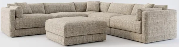 Malibu 5-Piece Sectional and Ottoman - Mason Flint