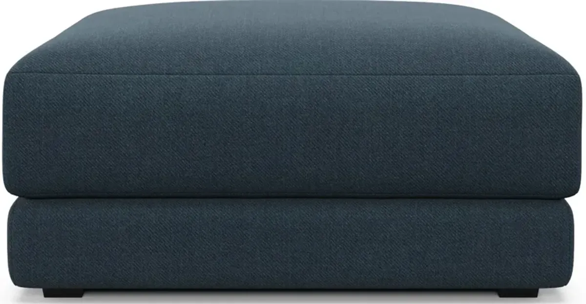 Malibu Ottoman - Broderick Indigo