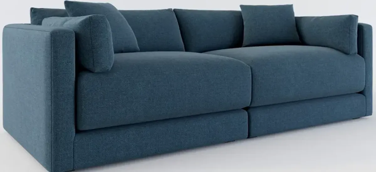 Malibu 2-Piece Sofa - Broderick Indigo