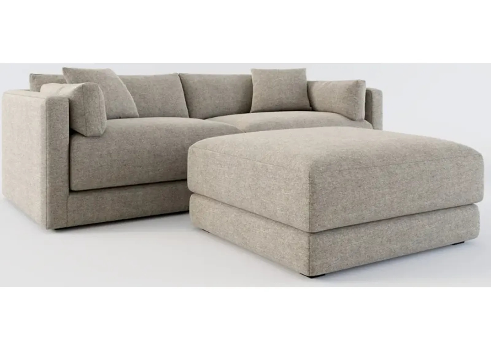 Malibu 2-Piece Sofa and Ottoman - Bridger Metal