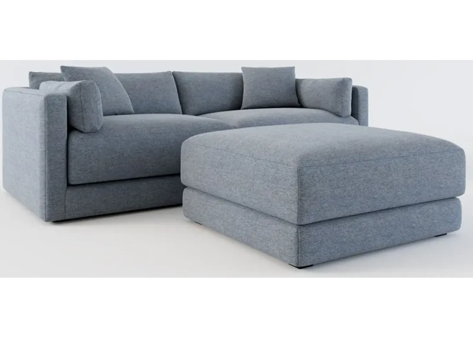 Malibu 2-Piece Sofa and Ottoman - Bridger Navy