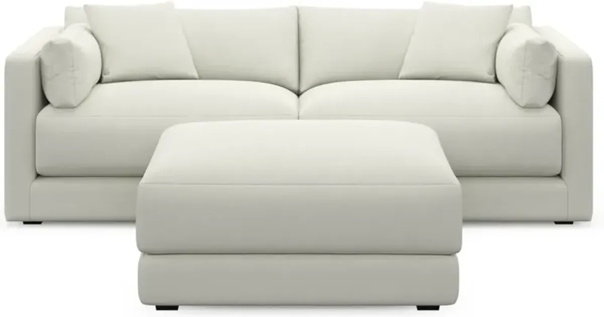 Malibu 2-Piece Sofa and Ottoman - Liv Arctic