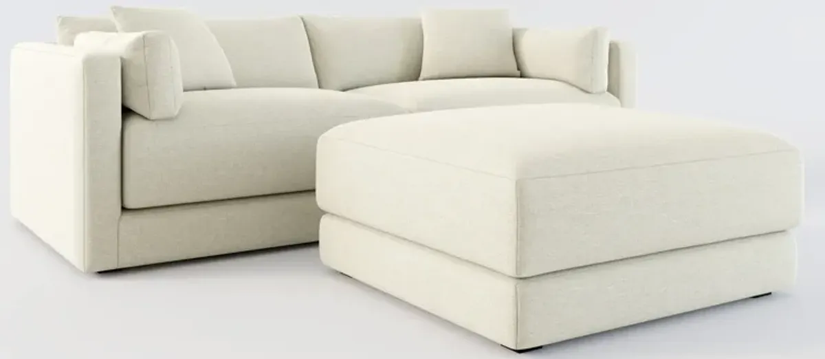 Malibu 2-Piece Sofa and Ottoman - Liv Dove