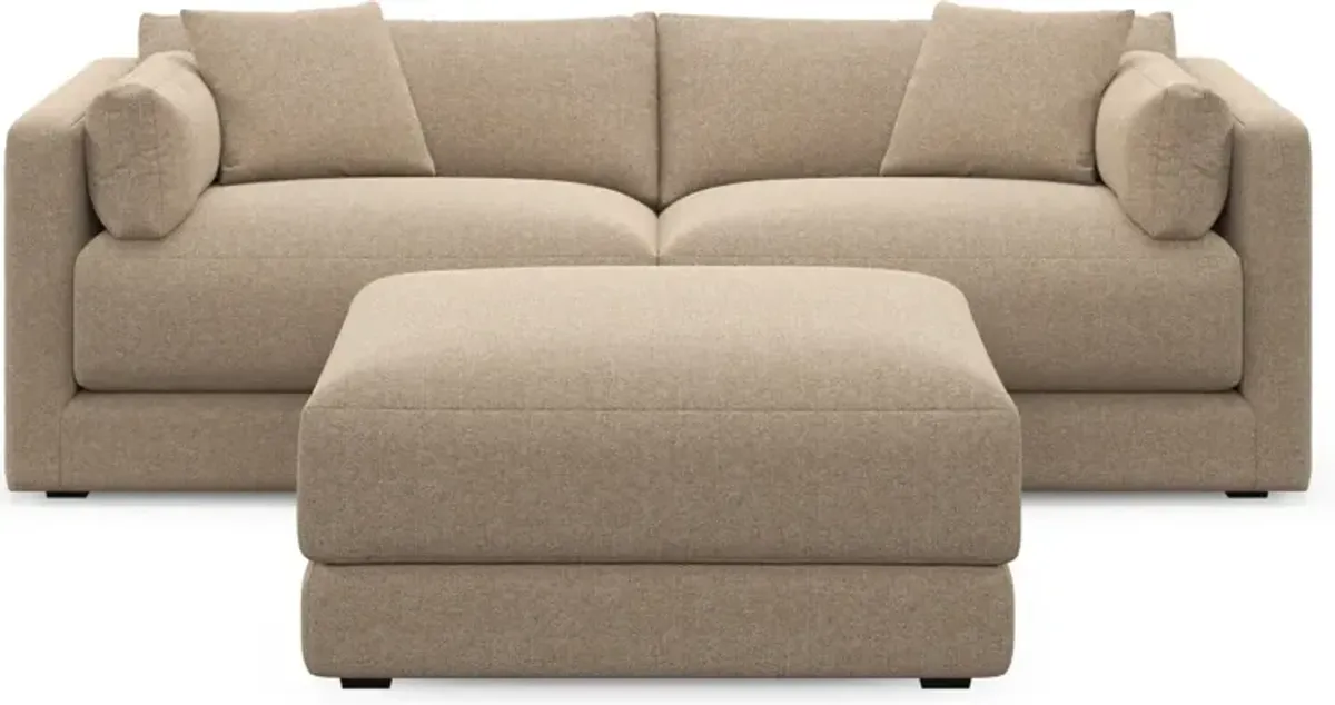 Malibu 2-Piece Sofa and Ottoman - Liv Wicker