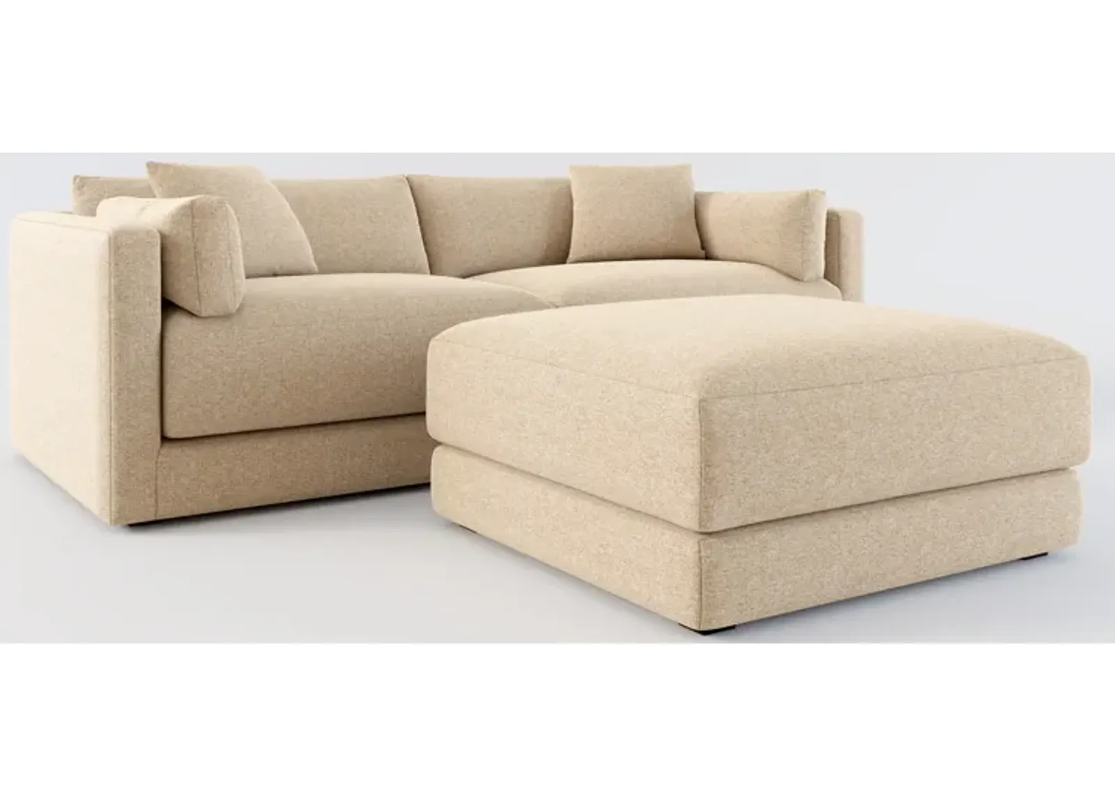 Malibu 2-Piece Sofa and Ottoman - Liv Wicker