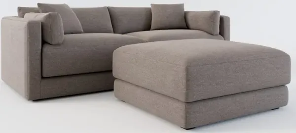 Malibu 2-Piece Sofa and Ottoman - Presidio Steel