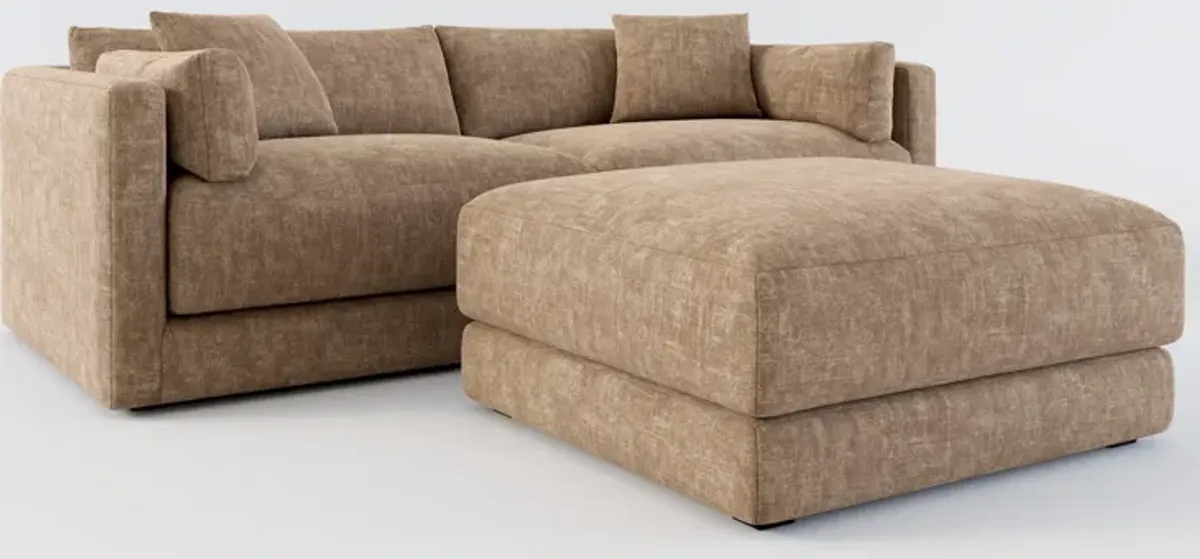 Malibu 2-Piece Sofa and Ottoman - Argo Java