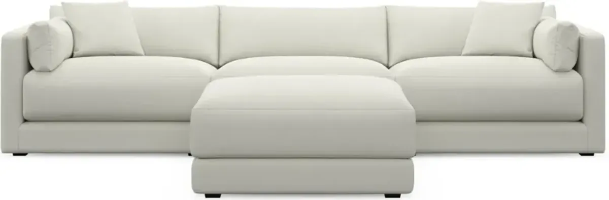 Malibu 3-Piece Sofa and Ottoman - Liv Arctic