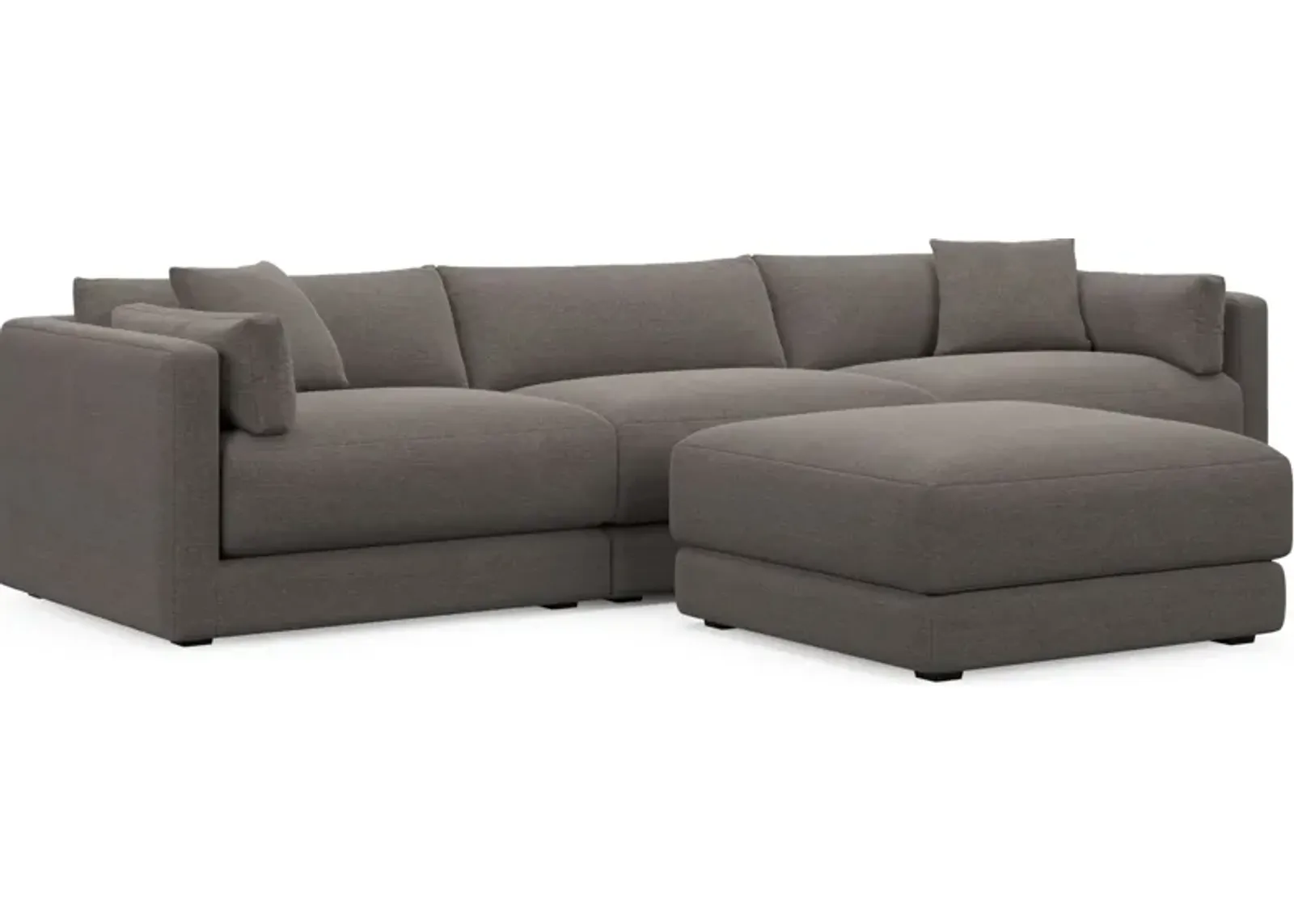 Malibu 3-Piece Sofa and Ottoman - Presidio Steel