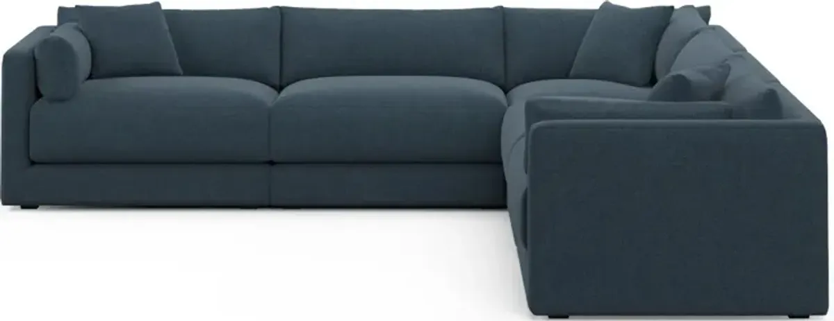 Malibu 5-Piece Sectional - Broderick Indigo