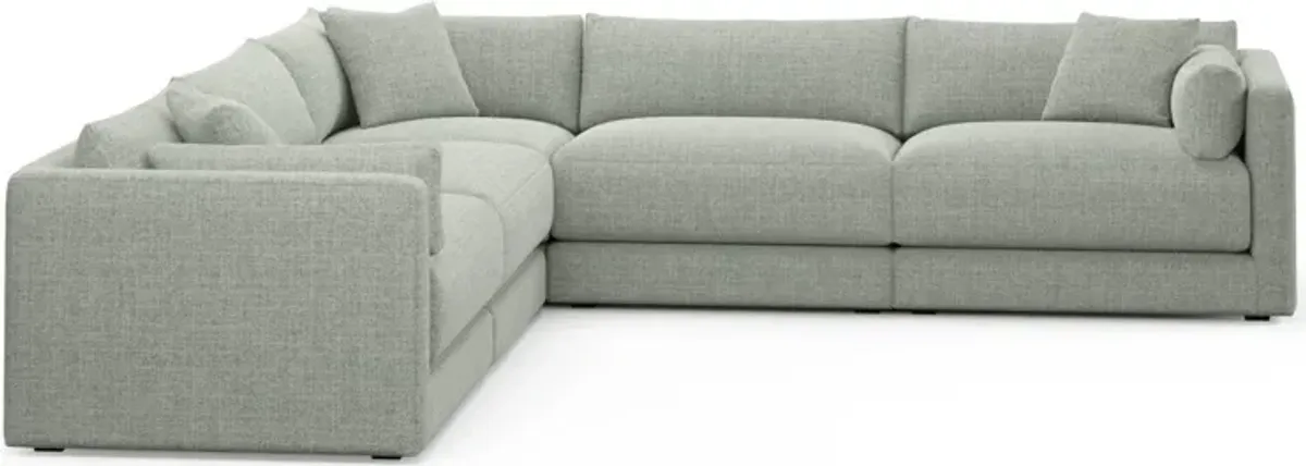 Malibu 5-Piece Sectional - Broderick Sea Glass