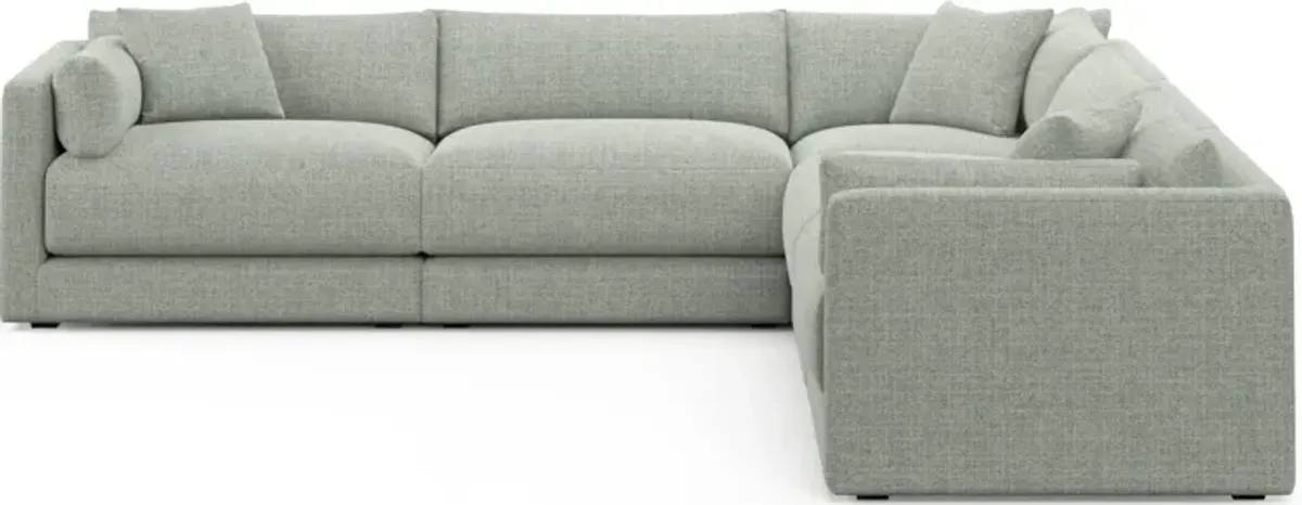 Malibu 5-Piece Sectional - Broderick Sea Glass