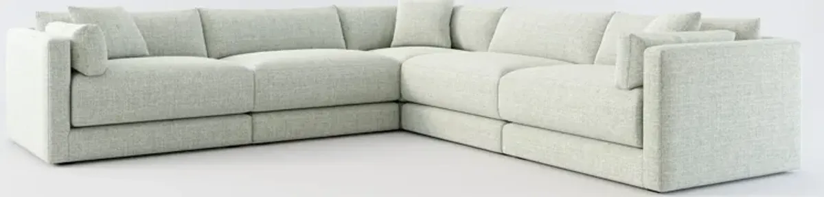 Malibu 5-Piece Sectional - Broderick Sea Glass