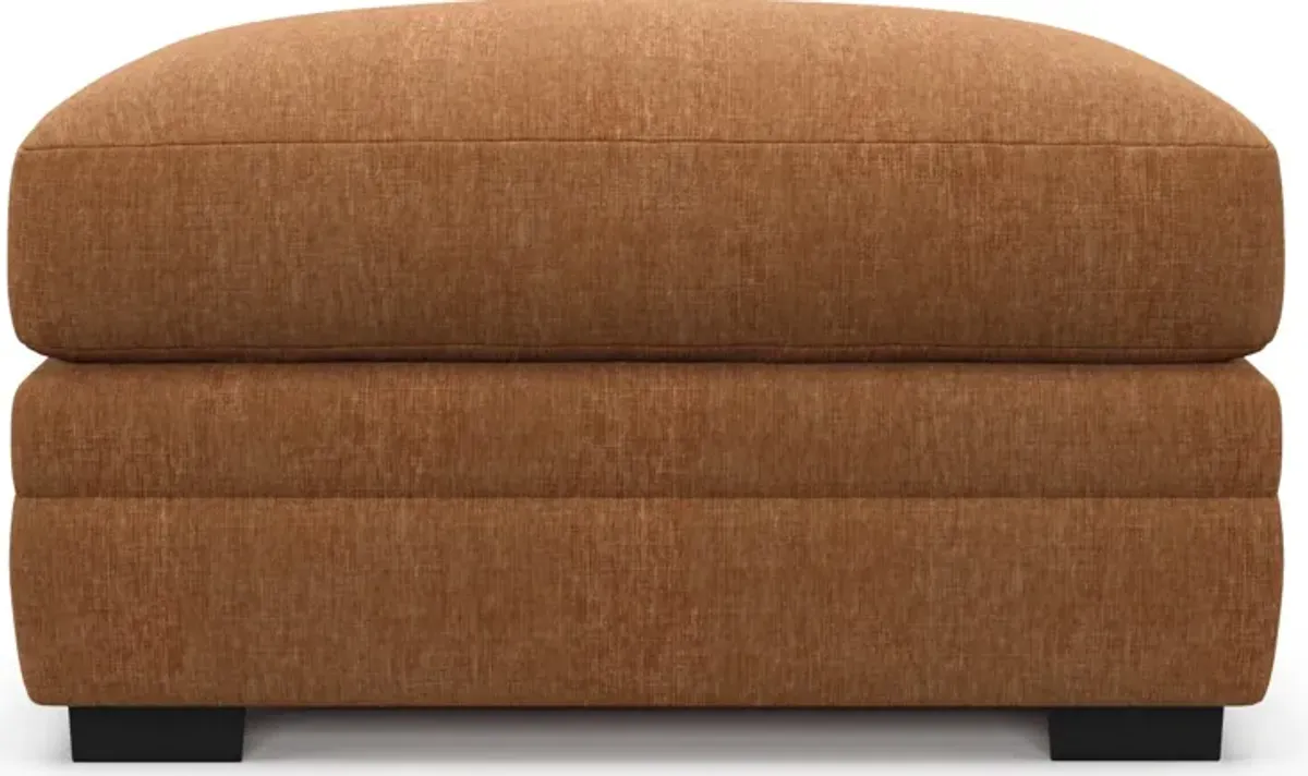 Winston Foam Comfort Ottoman - Contessa Ginger