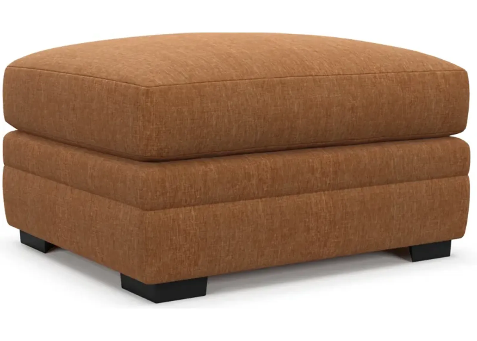 Winston Foam Comfort Ottoman - Contessa Ginger