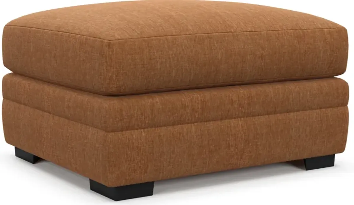 Winston Foam Comfort Ottoman - Contessa Ginger