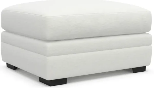 Winston Foam Comfort Ottoman - Contessa Vanilla