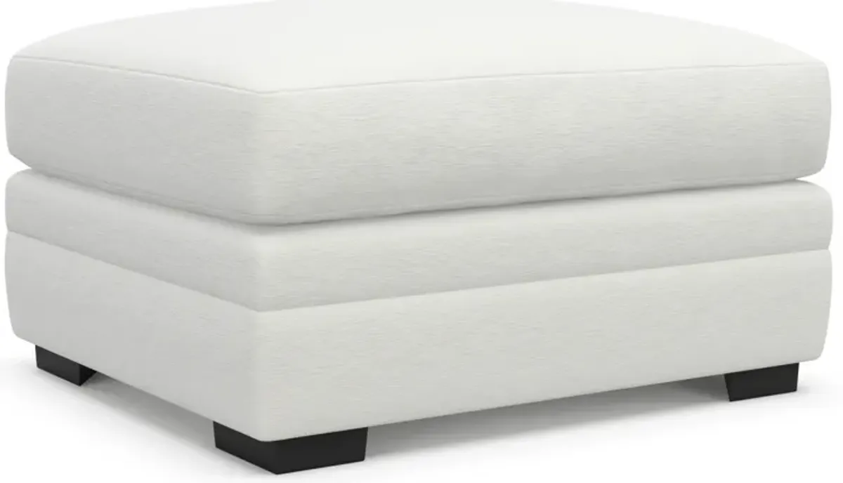 Winston Foam Comfort Ottoman - Contessa Vanilla