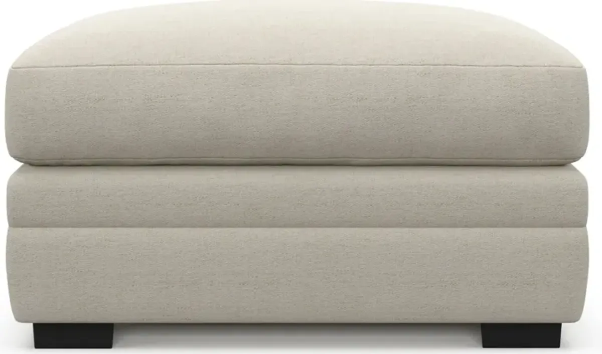 Winston Foam Comfort Ottoman - Curious Pearl