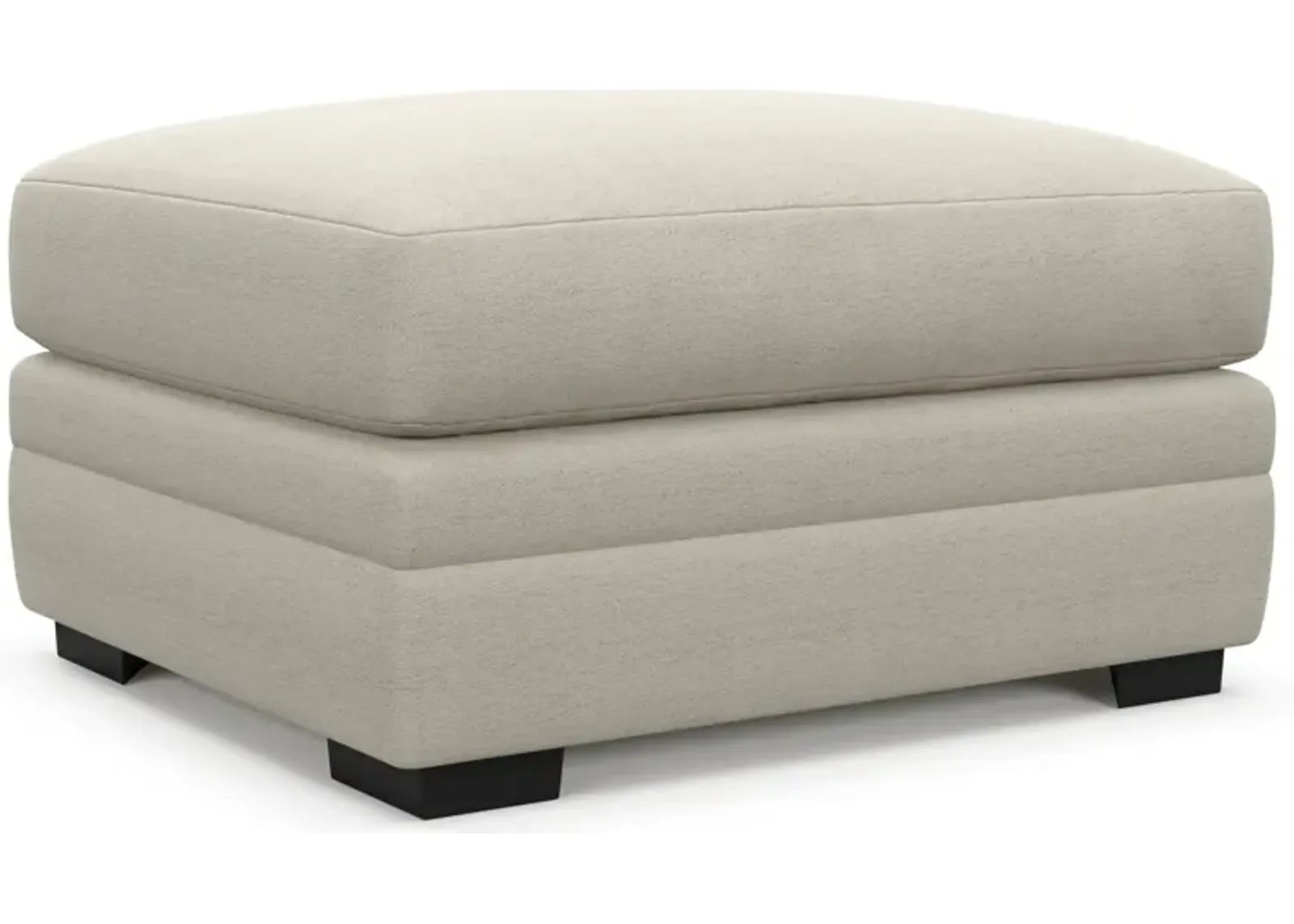 Winston Foam Comfort Ottoman - Curious Pearl