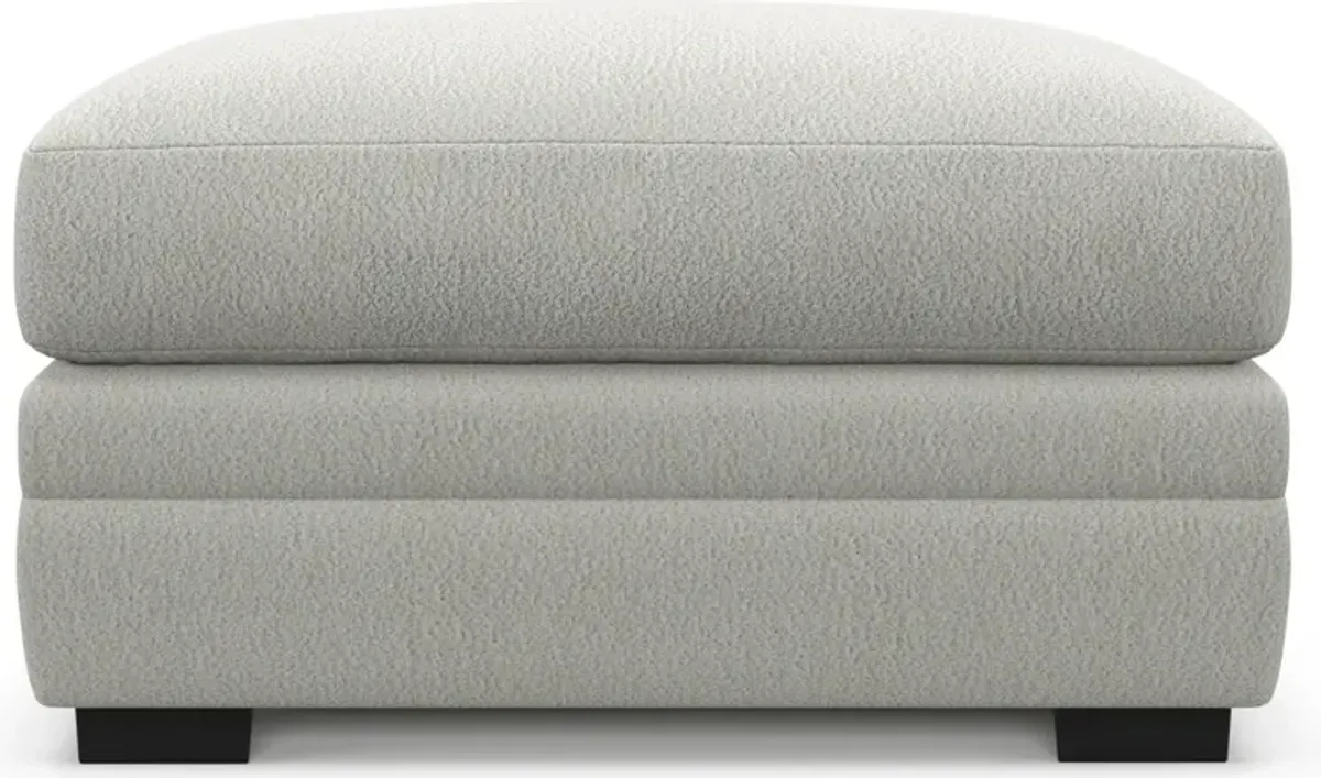 Winston Foam Comfort Ottoman - Oslo Snow