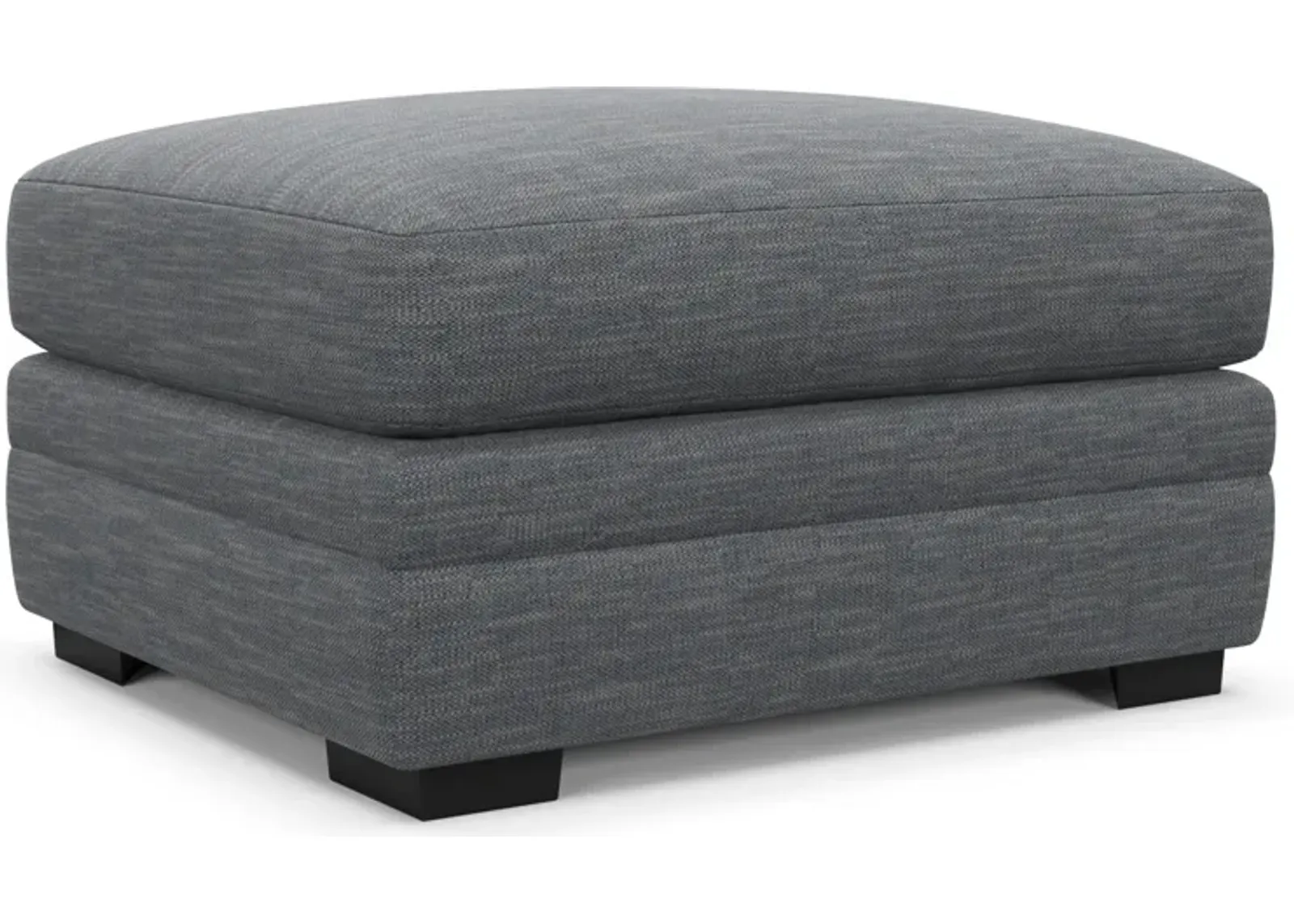 Winston Foam Comfort Ottoman - Dudley Indigo