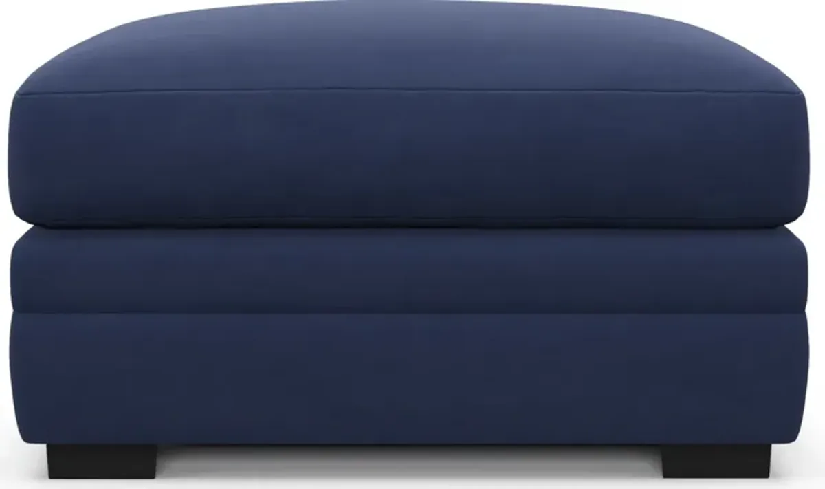 Winston Foam Comfort Ottoman - Abington Indigo