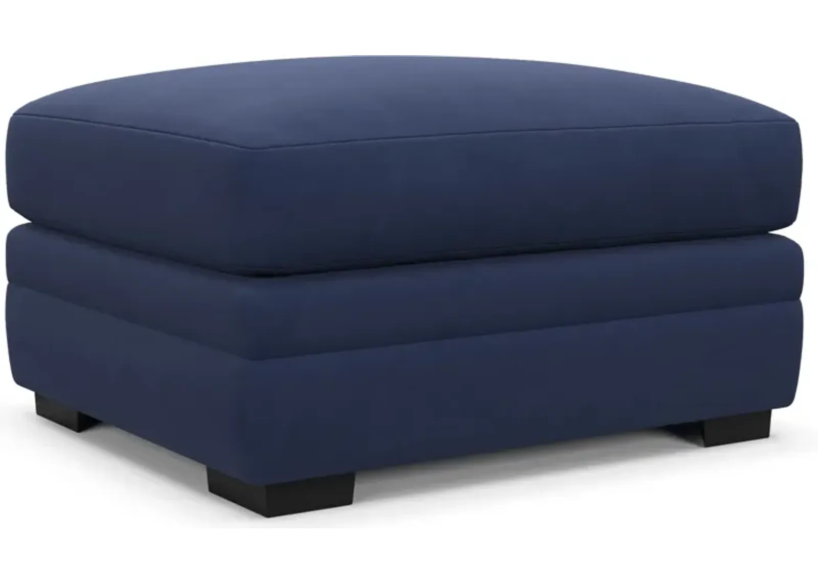 Winston Foam Comfort Ottoman - Abington Indigo