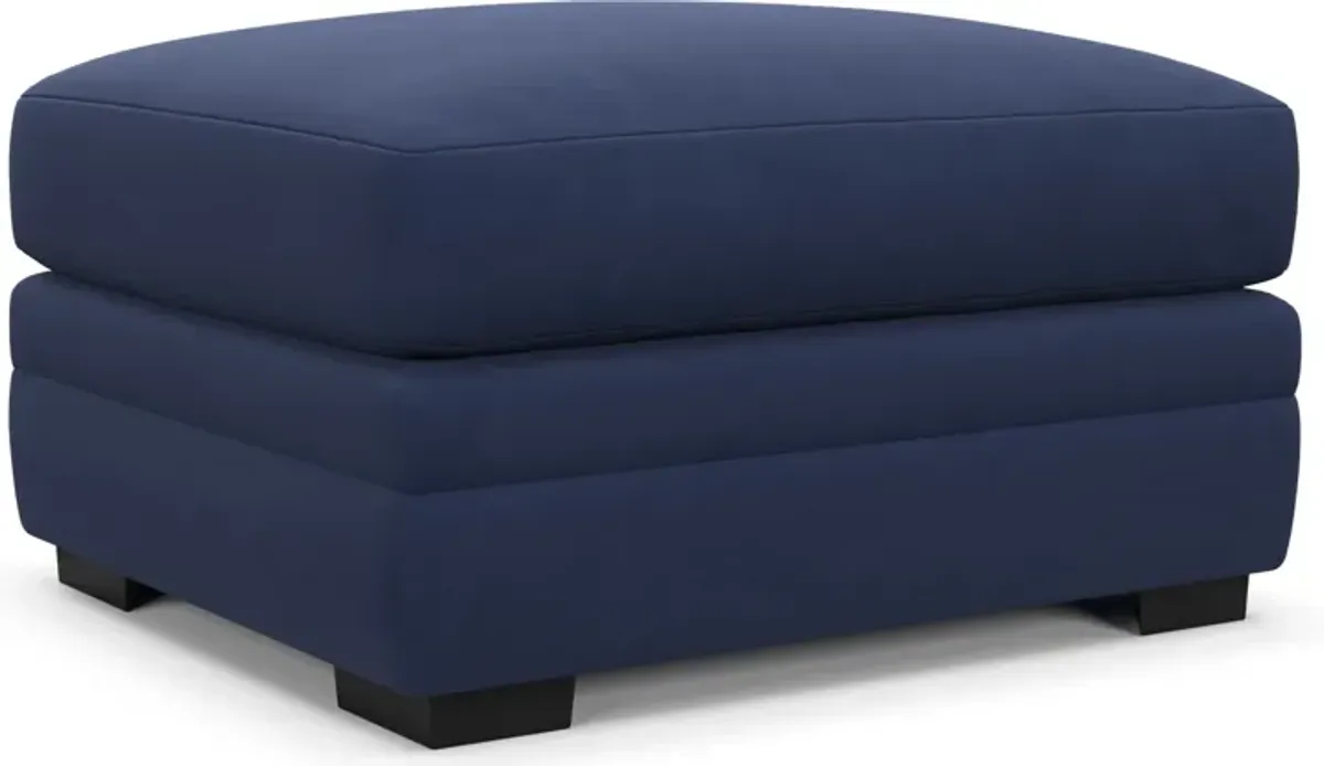 Winston Foam Comfort Ottoman - Abington Indigo