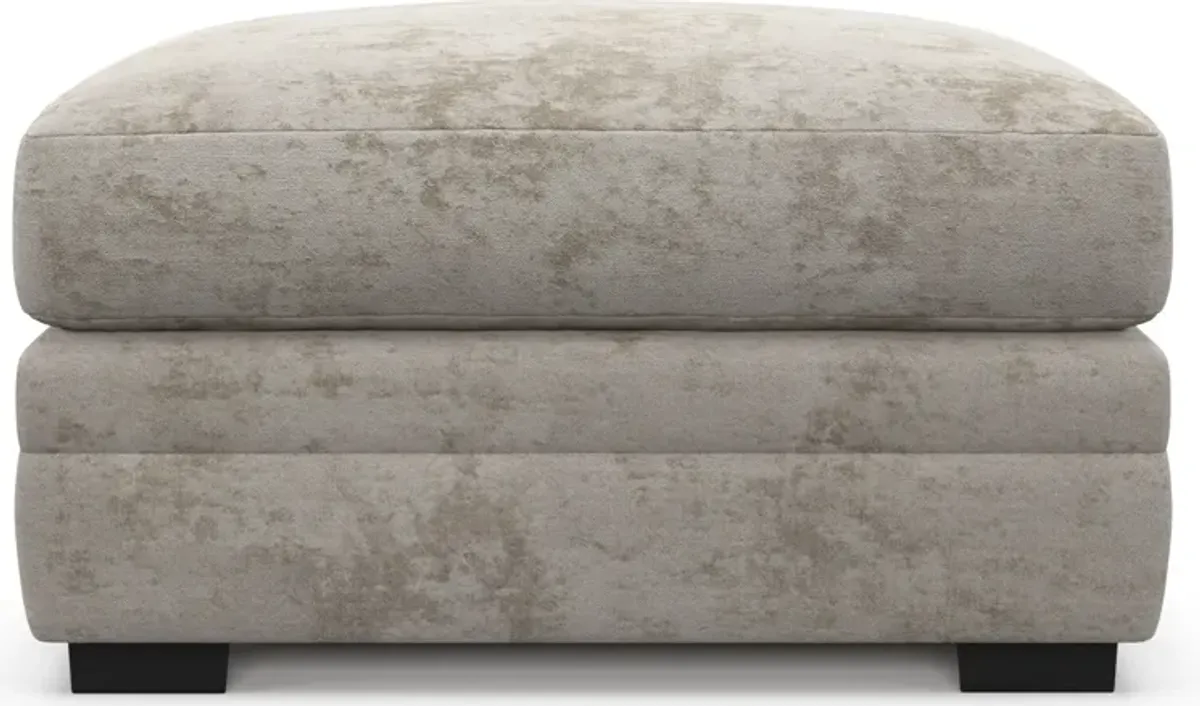 Winston Foam Comfort Ottoman - Hearth Cement