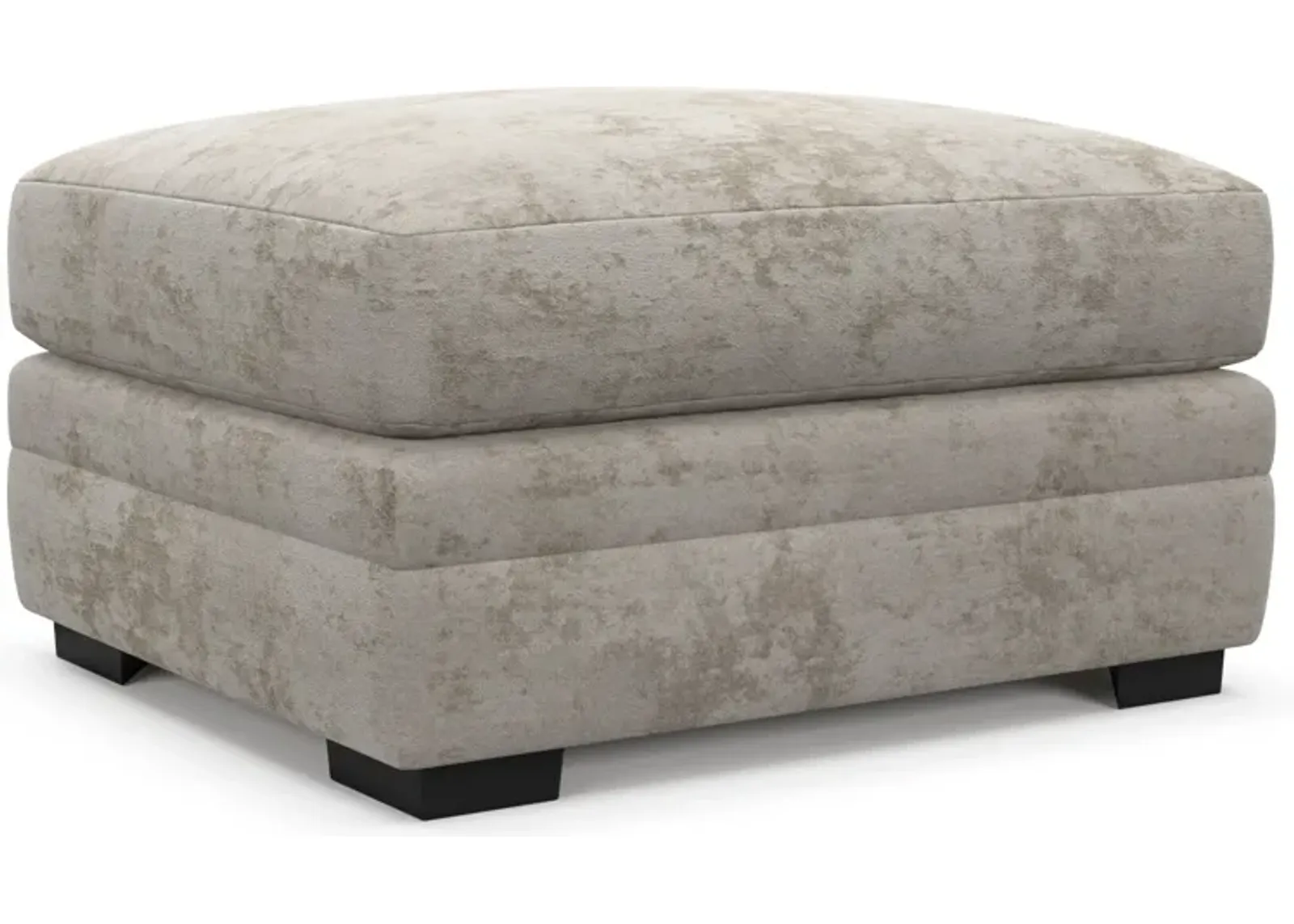 Winston Foam Comfort Ottoman - Hearth Cement