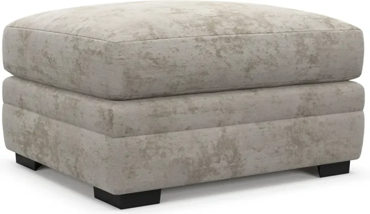 Winston Foam Comfort Ottoman - Hearth Cement