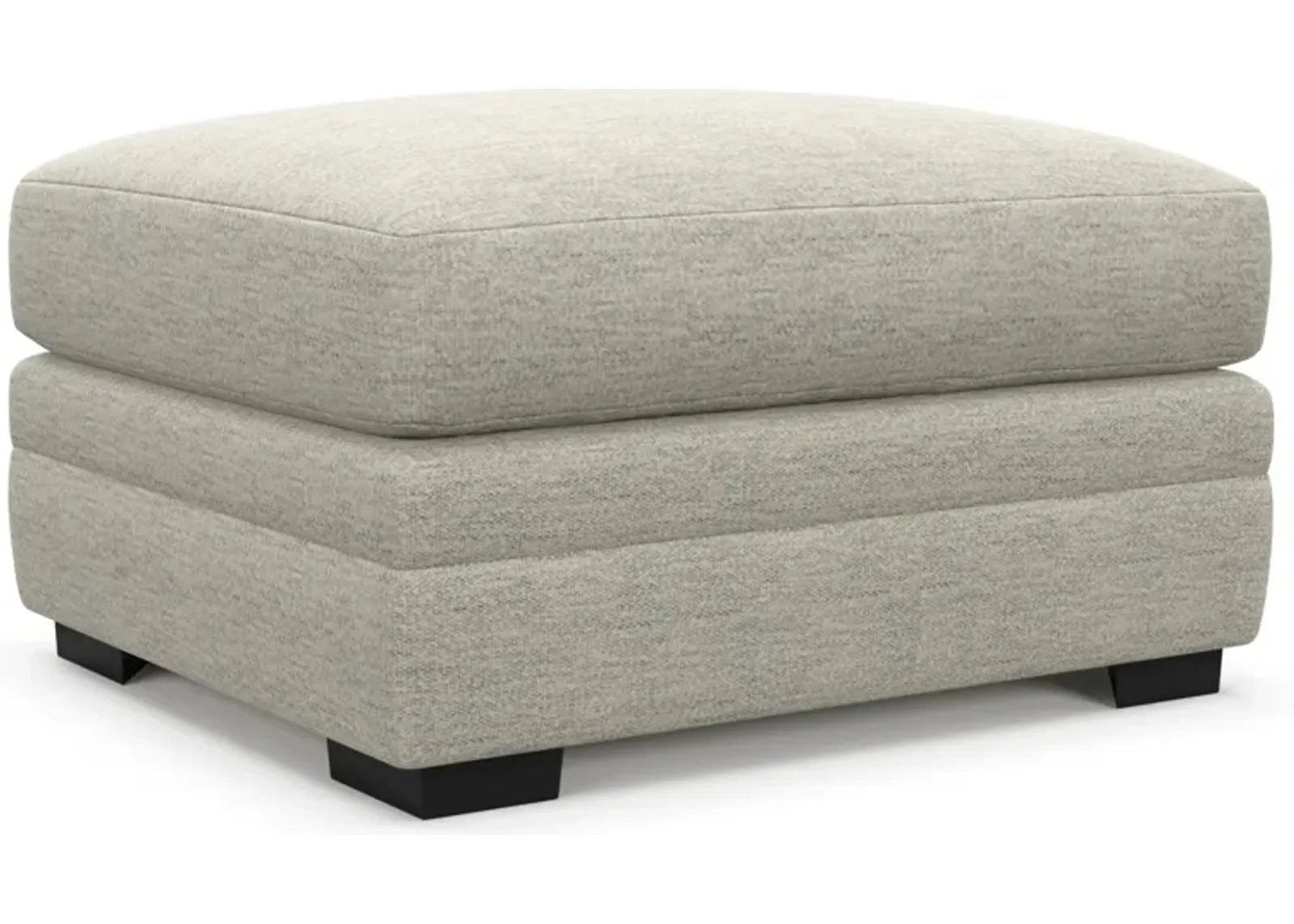 Winston Hybrid Comfort Ottoman - Merino Chalk