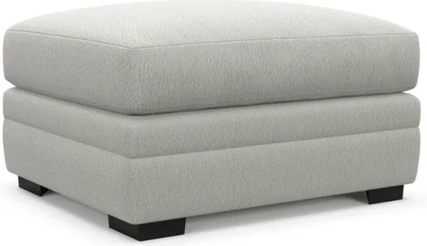 Winston Hybrid Comfort Ottoman - Oslo Snow