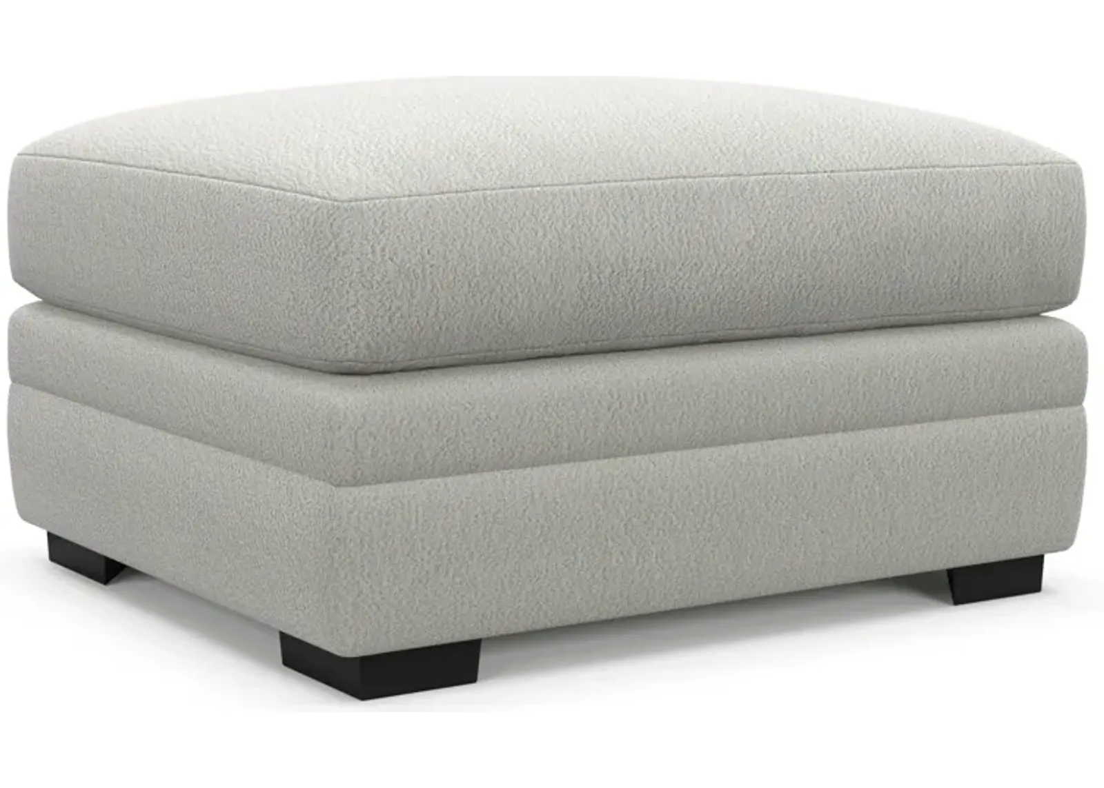 Winston Hybrid Comfort Ottoman - Oslo Snow