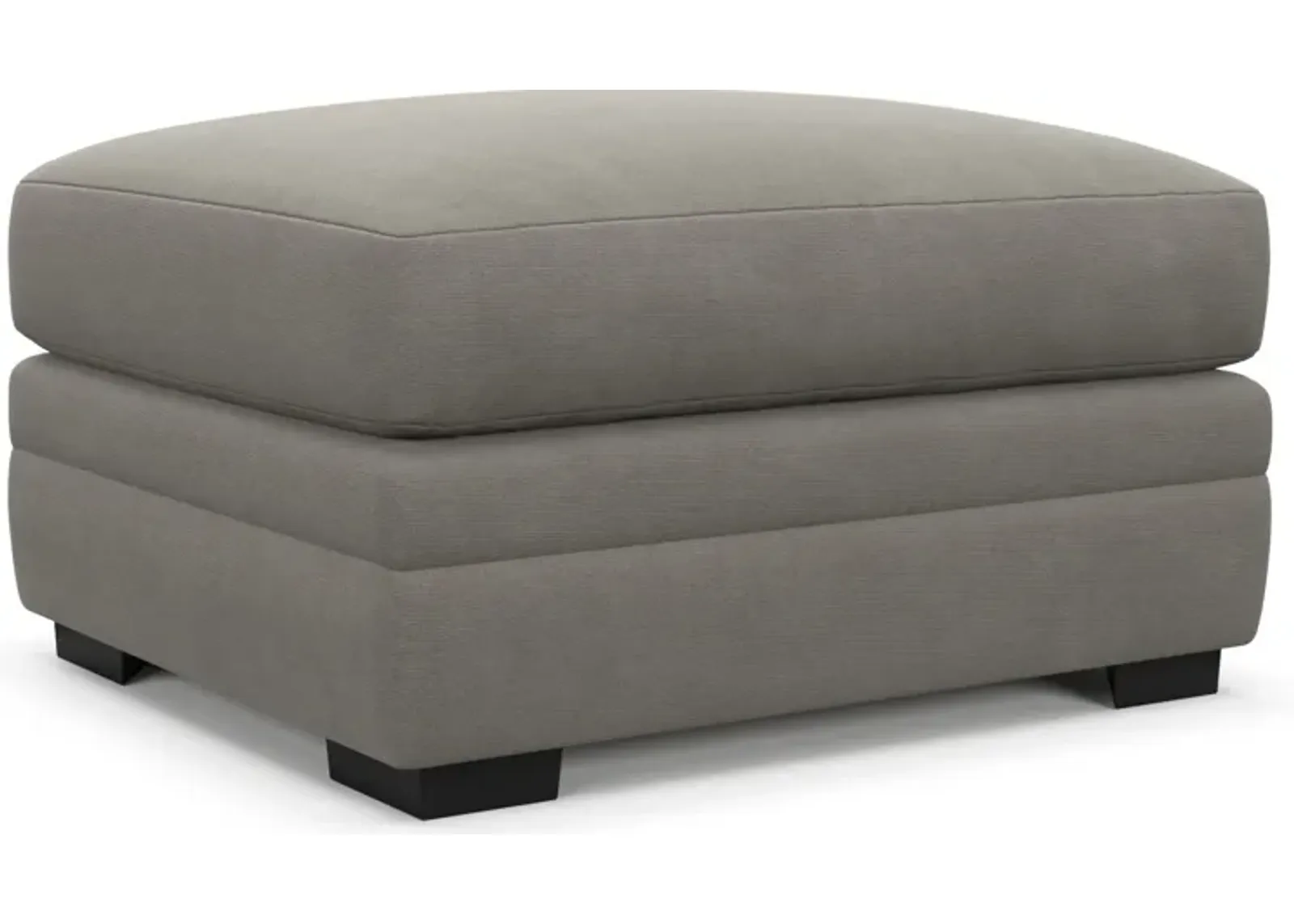 Winston Hybrid Comfort Ottoman - Abington Fog