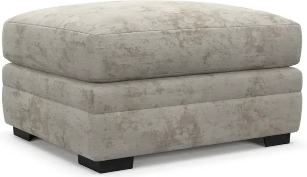 Winston Hybrid Comfort Ottoman - Hearth Cement