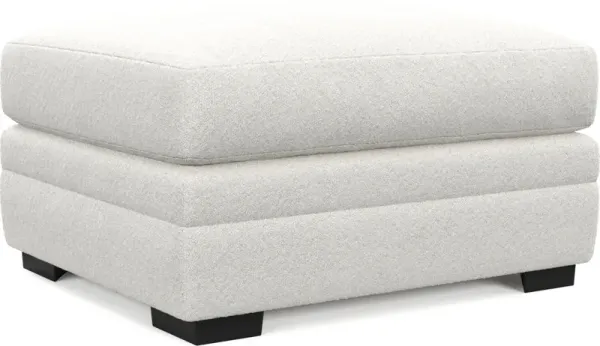 Winston Hybrid Comfort Ottoman - Bloke Snow