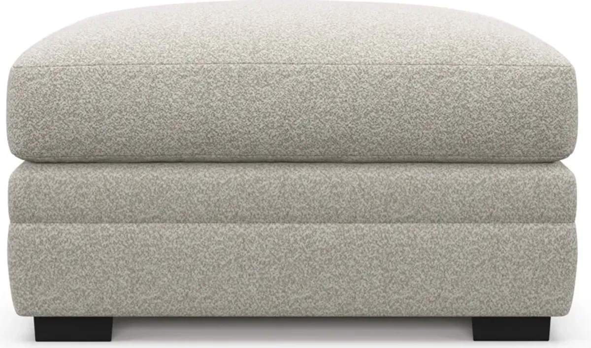 Winston Hybrid Comfort Ottoman - Muse Stone