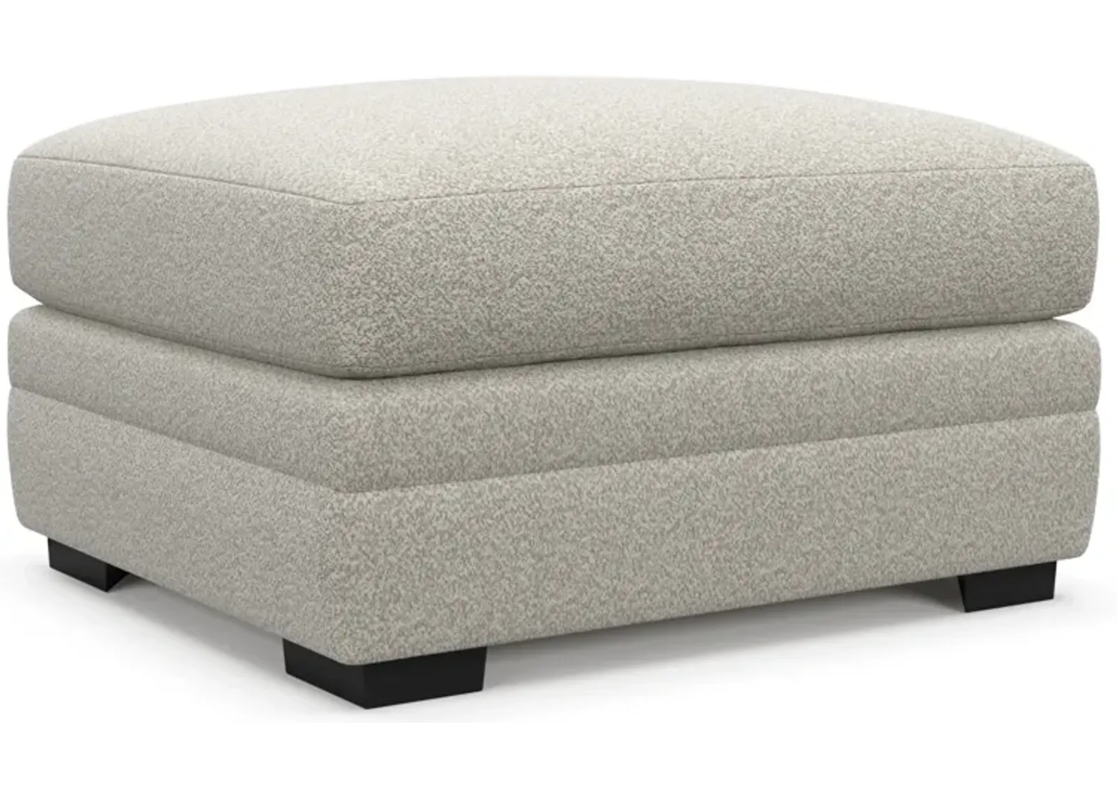 Winston Hybrid Comfort Ottoman - Muse Stone