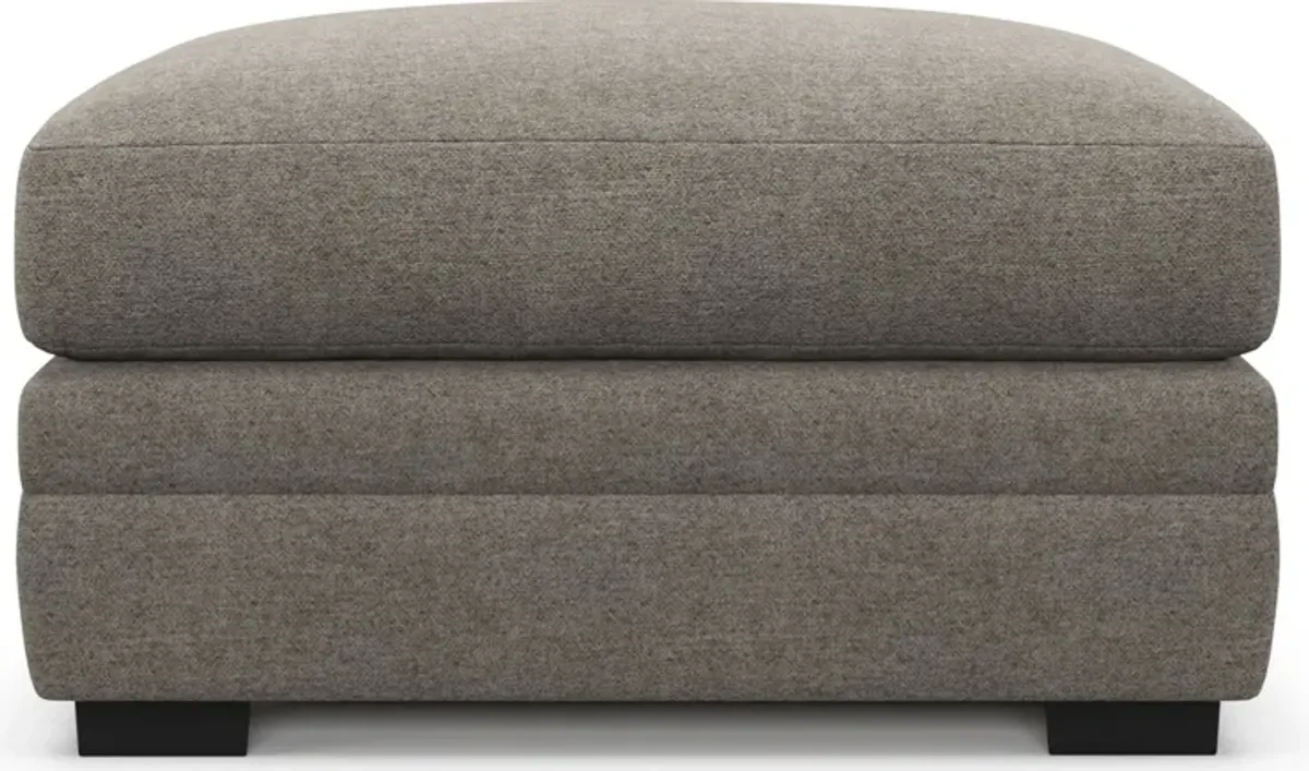 Winston Foam Comfort Ottoman - Bridger Metal