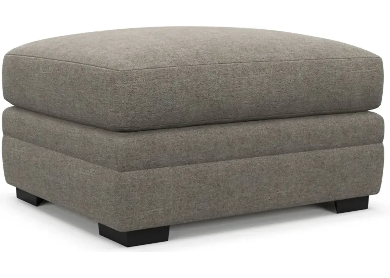 Winston Foam Comfort Ottoman - Bridger Metal