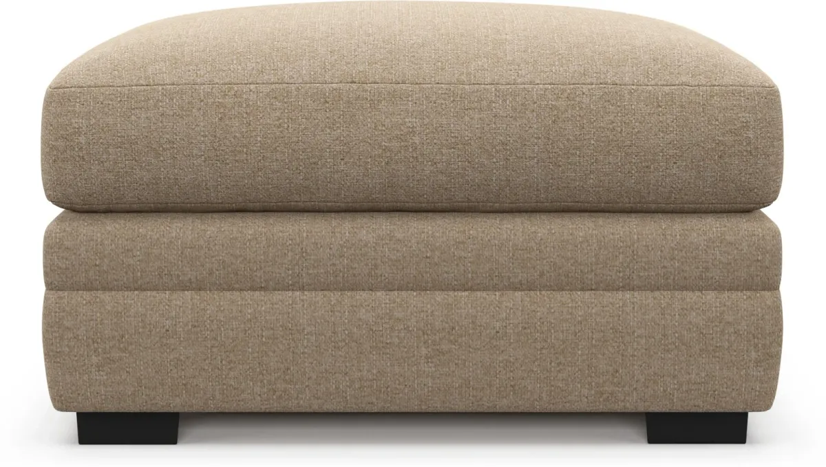 Winston Foam Comfort Ottoman - Liv Wicker