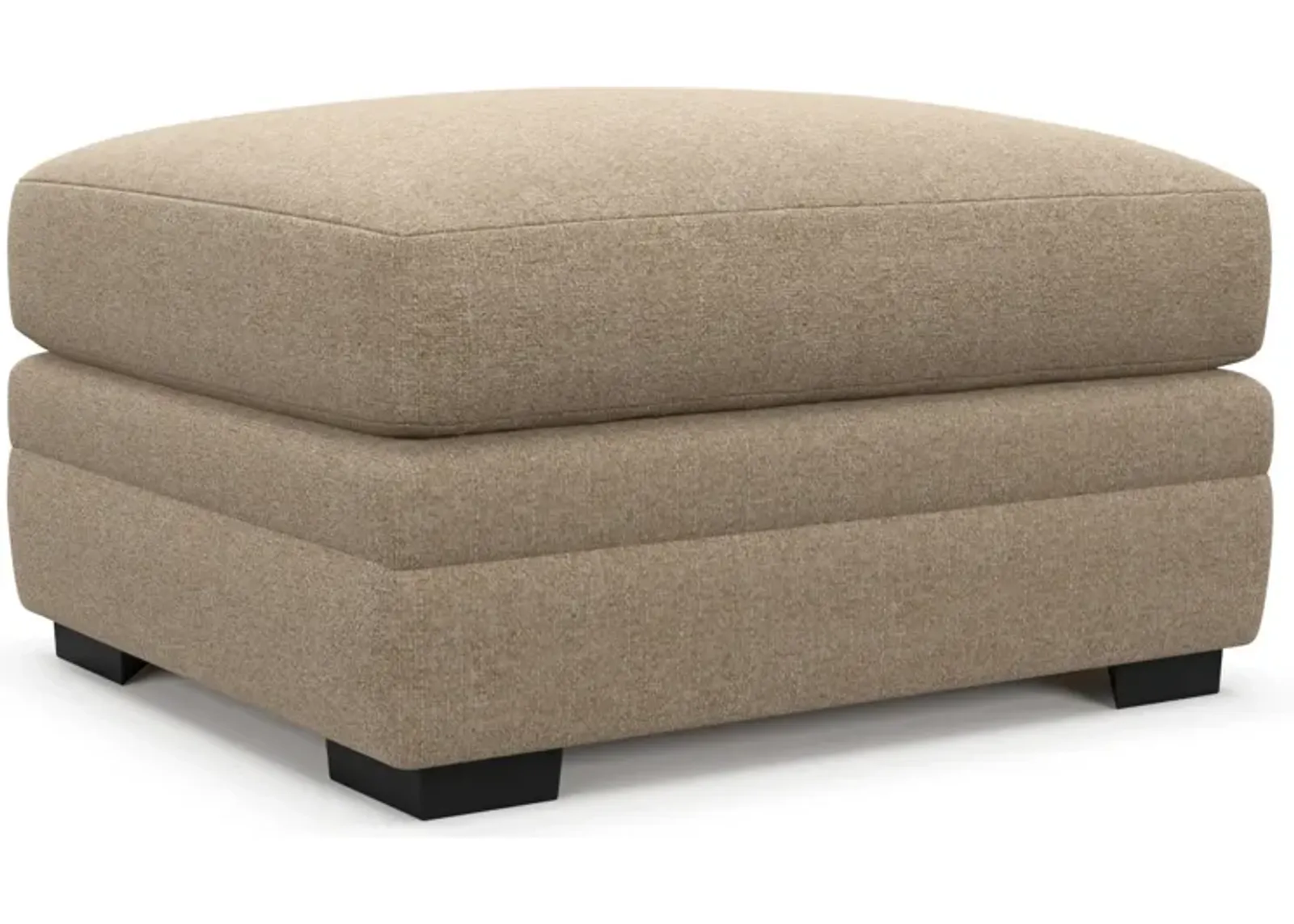 Winston Foam Comfort Ottoman - Liv Wicker