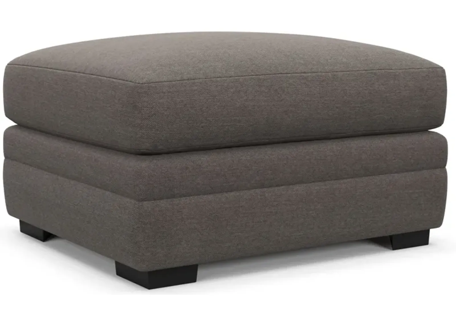 Winston Foam Comfort Ottoman - Presidio Steel