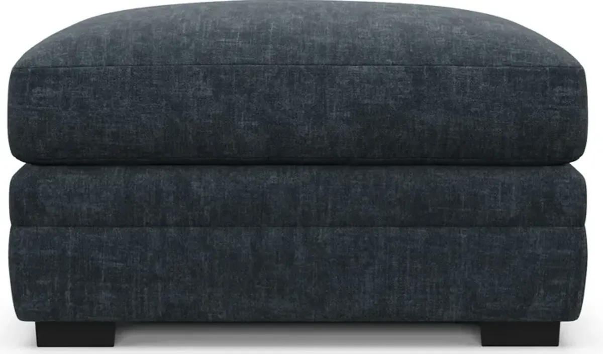 Winston Foam Comfort Ottoman - Argo Navy