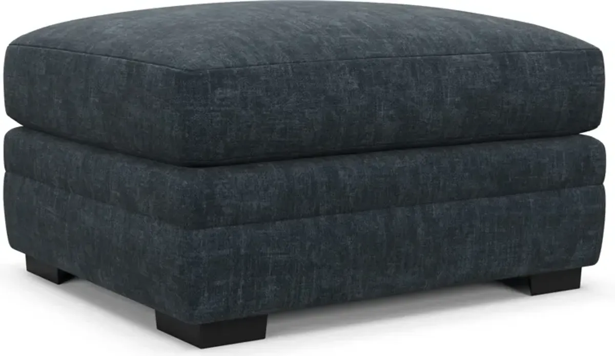 Winston Foam Comfort Ottoman - Argo Navy